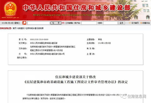 住建部新政 施工圖審查全面推行政府購買服務，消防、人防及市政設施管理同步加強