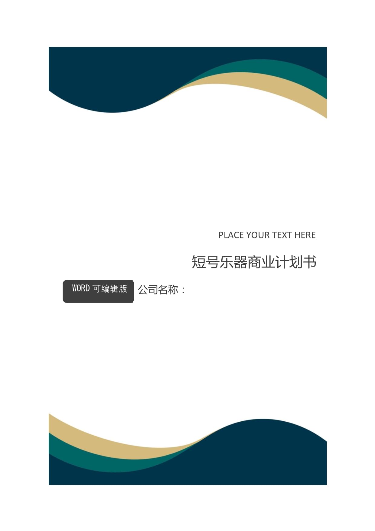 短號(hào)樂(lè)器產(chǎn)品商業(yè)計(jì)劃書